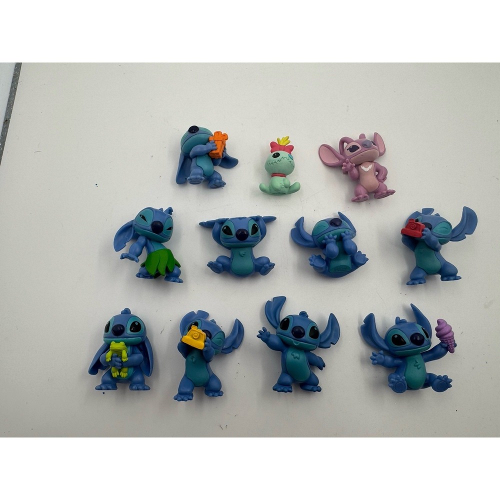 Lilo & Stitch Lot Of 10 Disney Stitch Mini Figures Just Play Hula Gift Cape